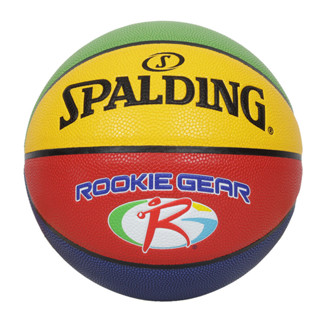SPALDING 新人系列#5合成皮籃球#40645(訓練 室外 室內 「SPA76951」 紅黃藍綠白