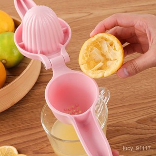 ✨手動檸檬擠壓器✨檸檬榨汁器傢用加厚塑膠橙子檸檬夾子廚房壓汁器 ETTI
