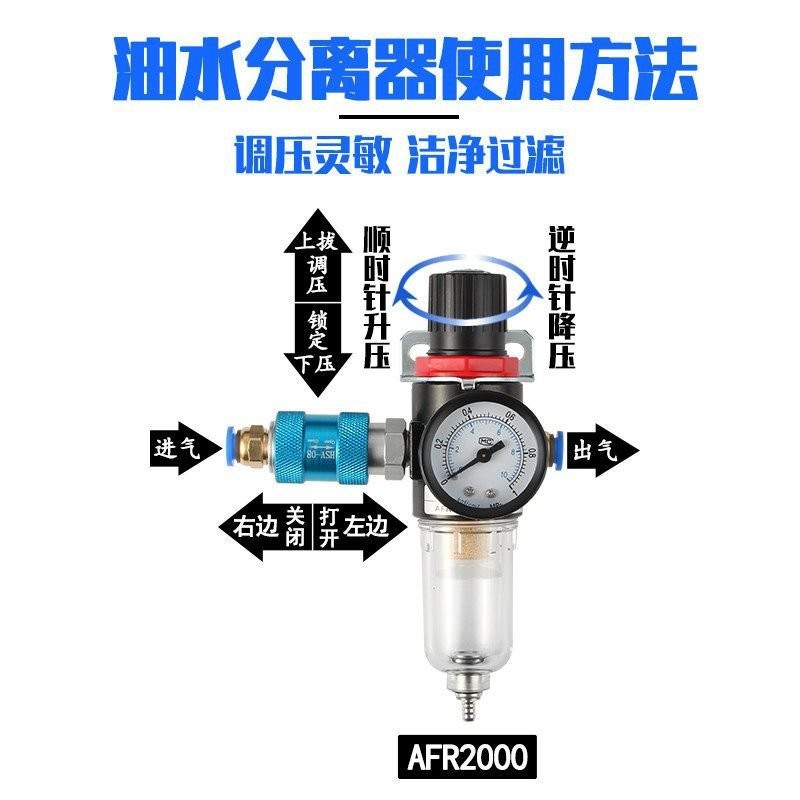 【斑馬優選】亞德客型機油處理器 AFR+AL氣動 AFC2000 氣壓 氣壓調節閥 調壓閥油水