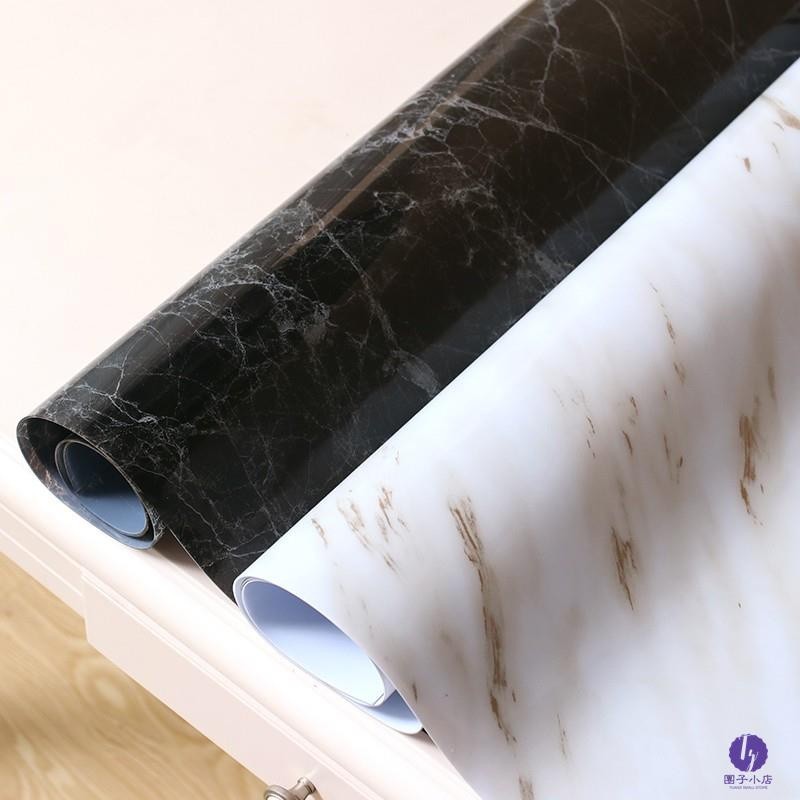 ins桌布 北欧风防水PVC桌墊 軟玻璃 純色 黑色大理石紋、白色大理石桌布