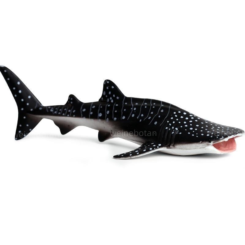台灣熱銷 兒童實體仿真海洋生物模型玩具鯨鯊大白鯊海洋動物擺件公仔