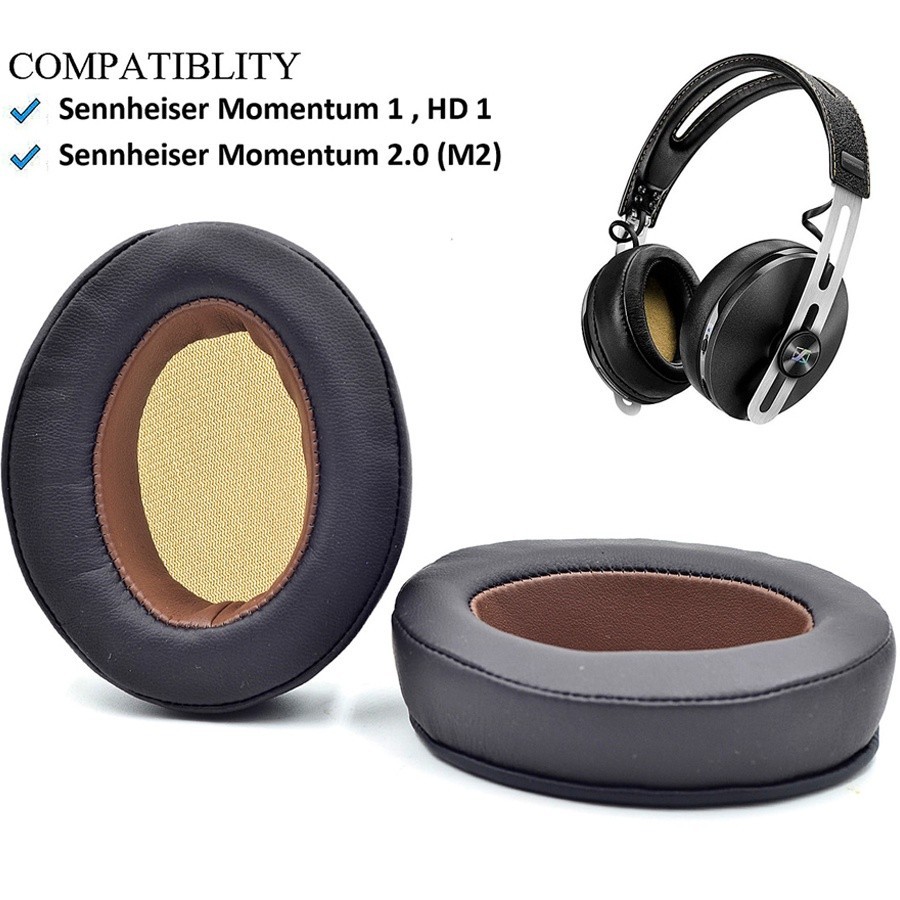 ღ❦替換耳罩適用Sennheiser Momentum 1.0 2.0 無線耳機罩 森海塞爾大饅頭耳機套 皮套 耳墊 一