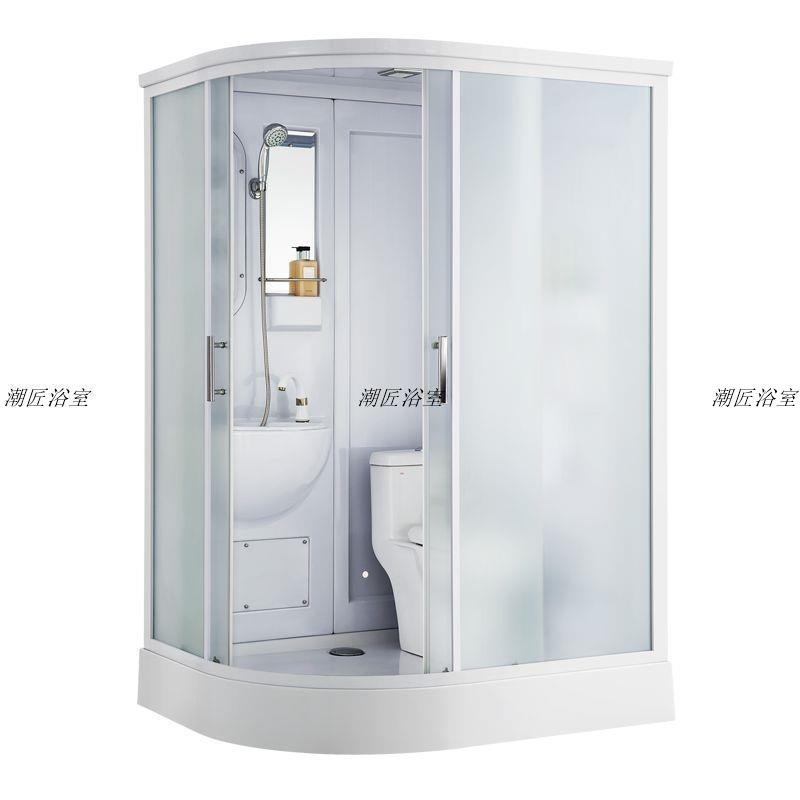 淋浴房 整體衛生間家用一體式簡易淋浴房玻璃浴室廁所加厚帶馬桶花灑臺盆