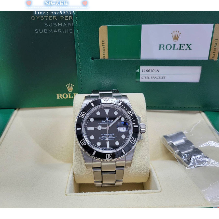 Rolex 勞力士 116610Ln 黑水鬼 40Mm 3135 126610 2019年腕錶