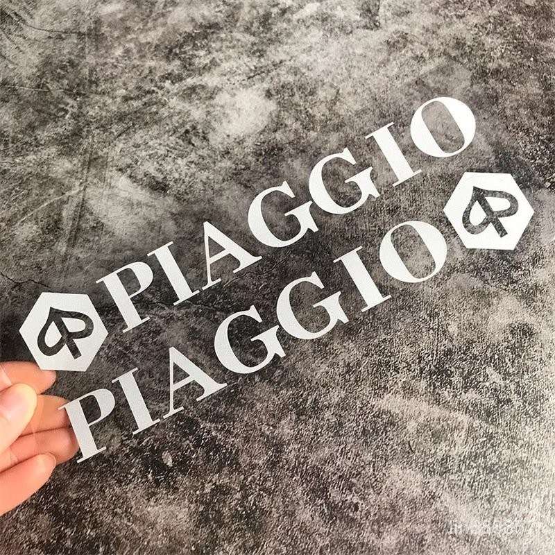 探險者🔥熱銷榜適用於比亞喬vespa摩託車反光貼紙踏闆PIAGGIO立體車標3D字母貼花