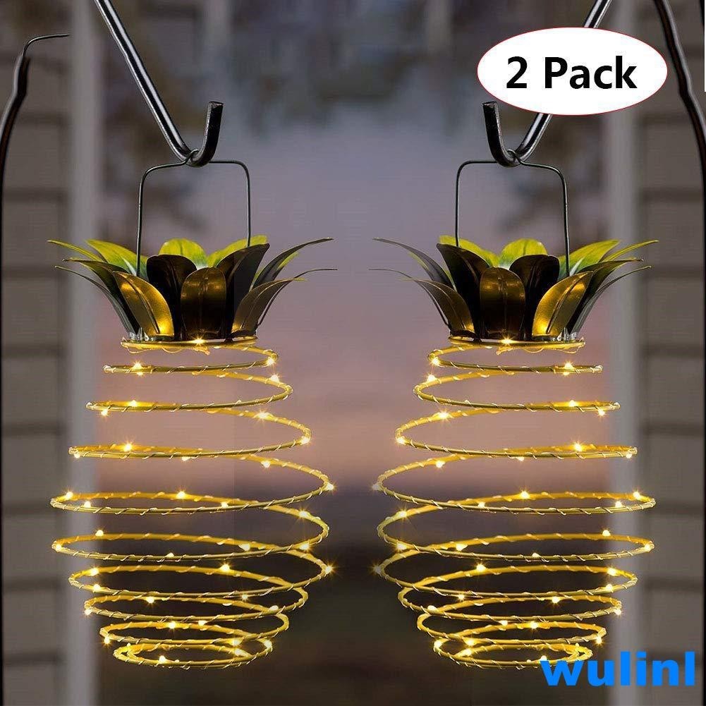 【🔥熱賣精品🔥】2023太陽能菠蘿燈鐵燈籠led銅線燈串戶外防水花園裝飾吊燈