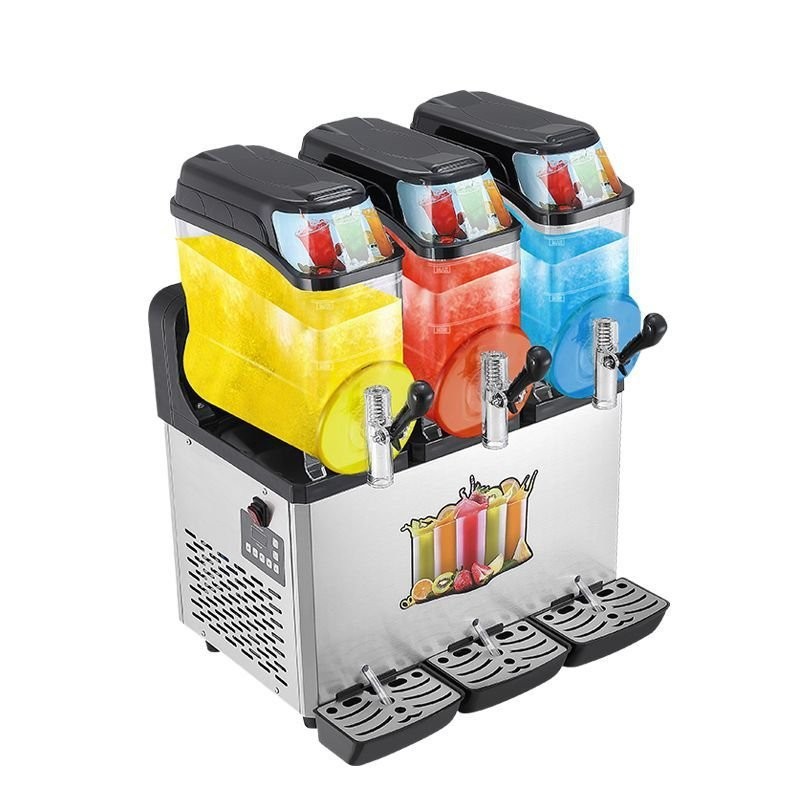 【限時特價】 雪融機 飲料機 冷飲機 全自動雙缸果汁機  三缸雪泥冰沙機