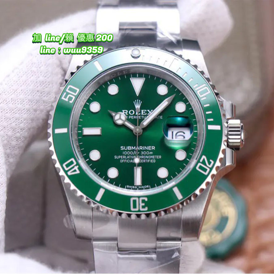 VS勞力士手錶 Rolex腕錶 3135版本綠水鬼SUB 男士腕錶 機械手錶 防水手錶 潛水手錶 商務手錶 時尚腕錶