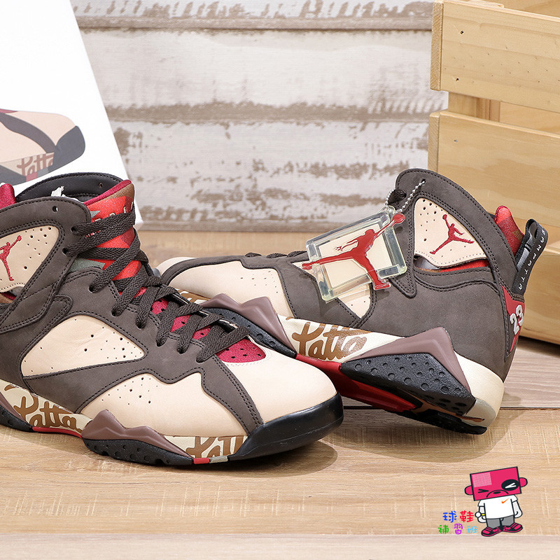 {正品}NIKE AIR JORDAN 7 RETRO x PATTA SP 紅棕 麂皮 AJ AT3375-200