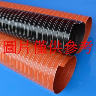 🔥精品推薦¤伸縮螺旋紅色高溫風管阻燃管耐300度耐高溫軟管螺紋高壓波紋管