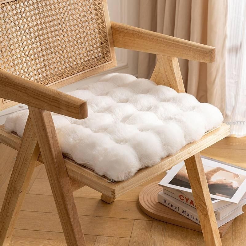 ⚡溫柔白加厚棉花糖椅墊 坐墊 居家用品 質感家飾 軟墊 靠墊