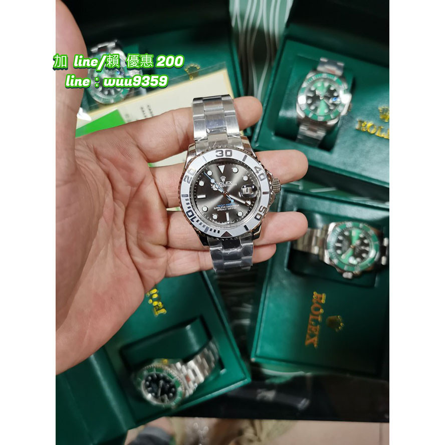 Rolex 勞力士 腕錶男錶遊艇名仕型系列268622灰面精鋼男士時尚休閑運動機械腕錶
