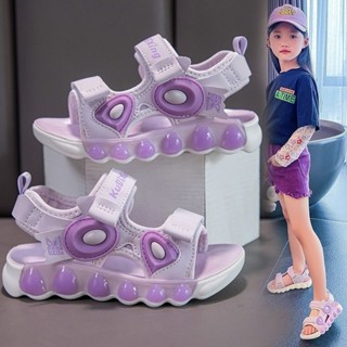 Yelly's~Shop女童涼鞋中大童時尚洋氣童鞋2024夏季新款男童軟底兒童防滑沙灘鞋