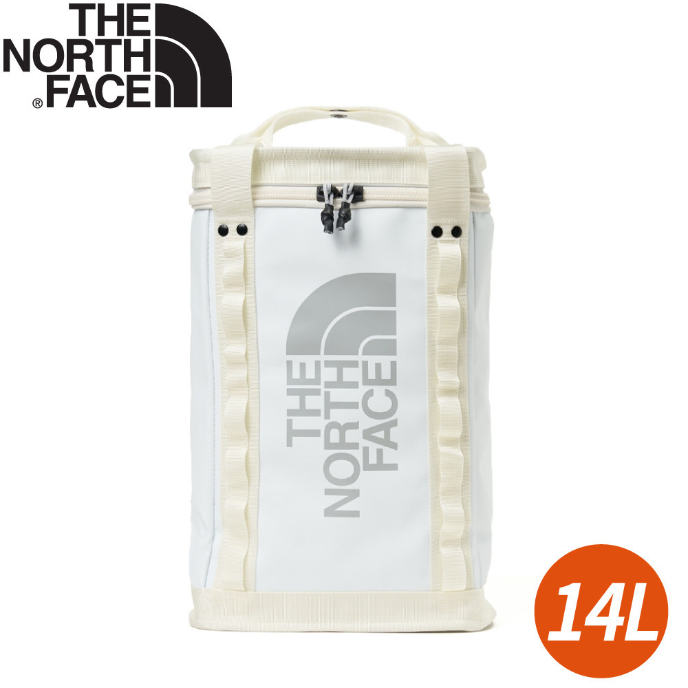 【The North Face 14L 防潑水舒適背負大容量後背包《白》】3KYV/雙肩背包/書包/電腦包/登山背包