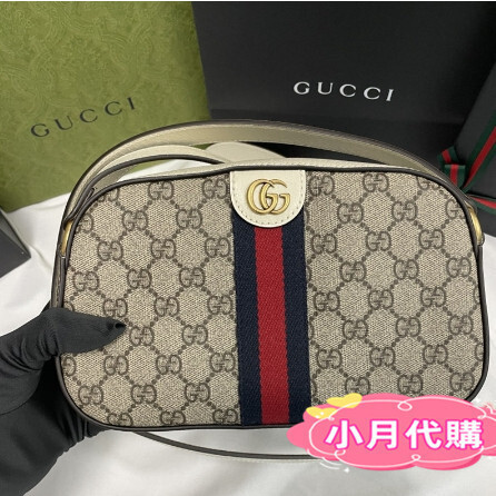 歐洲代購 GUCCI 古馳 Ophidia small PVC 新款 相機包681064 斜挎包 白色 相機包 免運