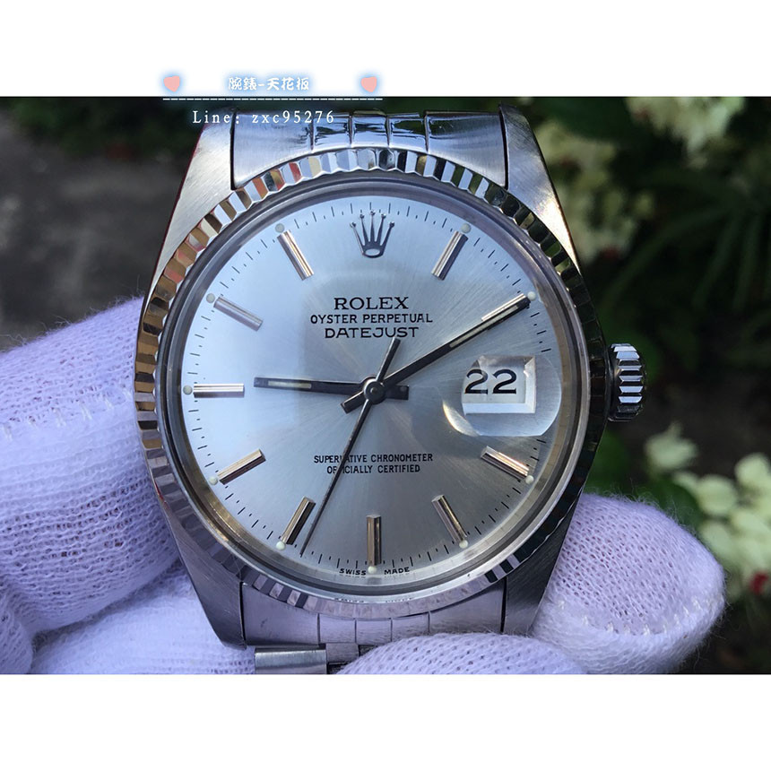 ROLEX 勞力士 型號16014 銀丁面 徑36mm 動力來源3035 1987年 臺灣AD腕錶