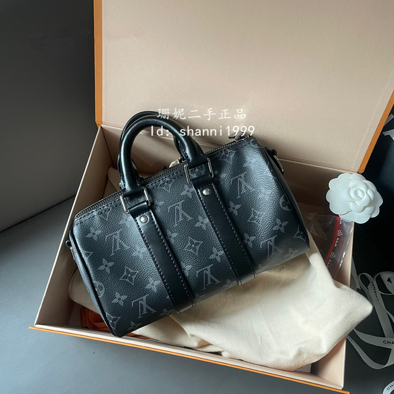 二手精品 LV 路易威登 KEEPALL BANDOULIÈRE 25 手提包 單肩包 斜背包 M46271