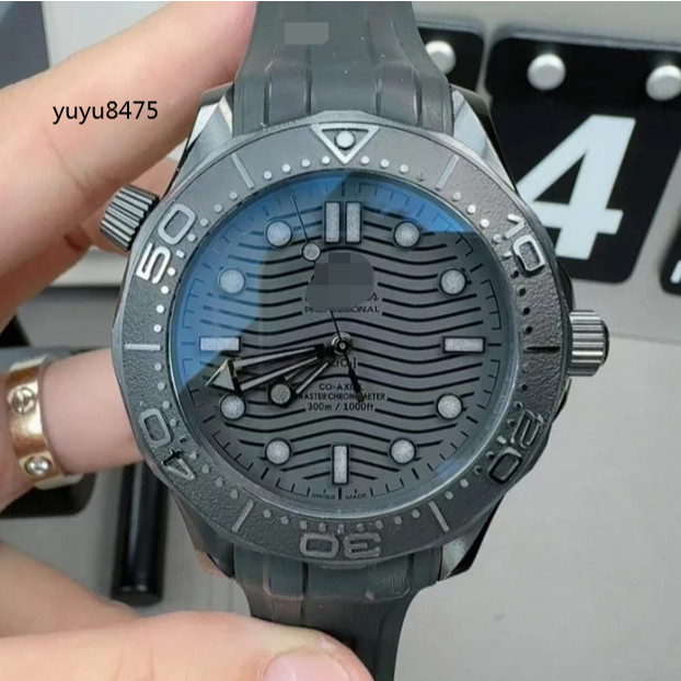 VS海馬300墨黑陶瓷款 陶瓷海馬43.5mm 實拍運動男士手錶防水計時全自動上鏈機芯手錶男腕錶高端腕錶