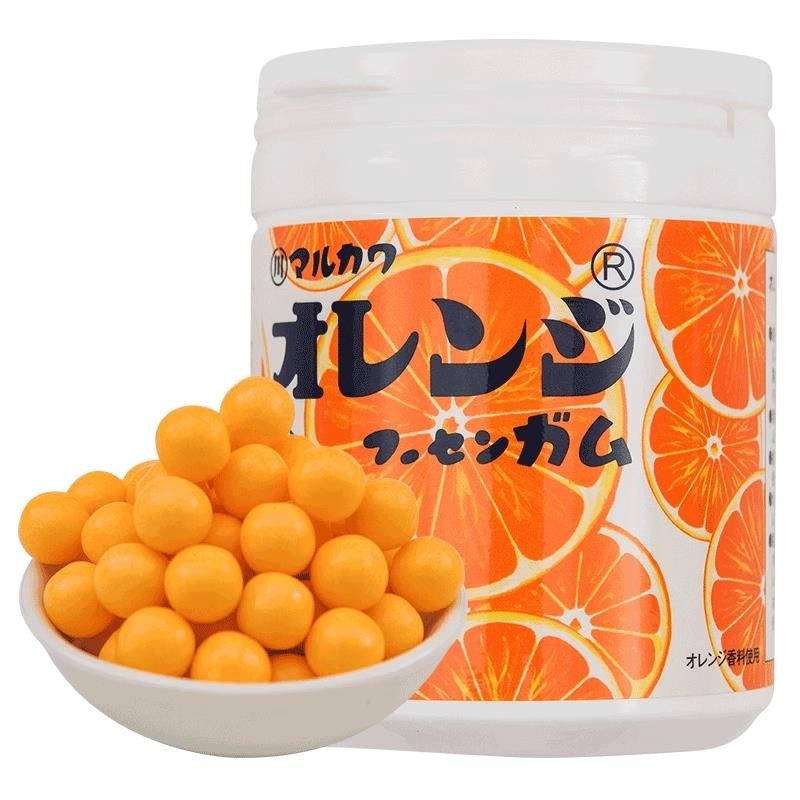 🎀畢業季新品🎀日本進口 丸川口香糖 罐裝清新橘子草莓葡萄味圓粒130g包郵泡泡糖