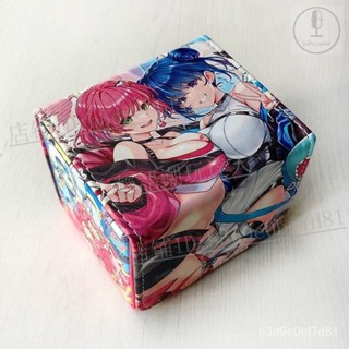 ⭐個性定製⭐遊戲王卡盒異畵雙子PU皮卡牌盒直播卡片寶可夢收納盒橫版盒子100+【輕語潮玩】