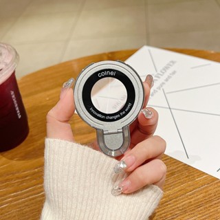 桌麵手機磁吸支架適用蘋果華為手機便攜背貼扣創意粘貼式固定通用金屬手機支架 指環架 桌麵手機架指環背貼支架 扣環支架