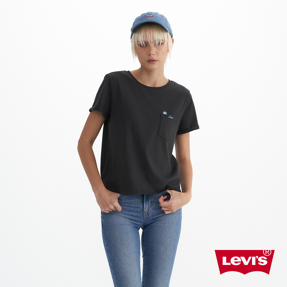 Levi's®  女款 短袖 舒適短T 女生Tee恤 levis短袖  0019J-0002 人氣新品