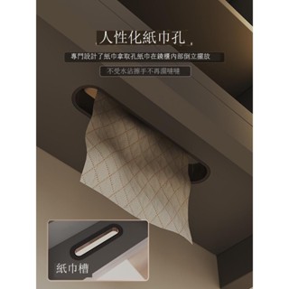 《免運 貨到付款》限時下殺♥浴室櫃 鏡櫃 110v智慧實木浴室鏡櫃收納一體衛生間鏡箱帶燈廁所掛墻式鏡子帶置物架