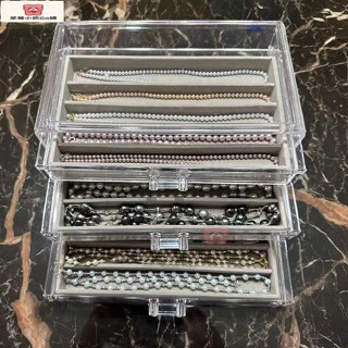 ⋞手串收納盒⋟ ins風項鍊收納盒珍珠項鍊抽屜式桌面整理箱防塵珠子飾品 首飾盒 盤