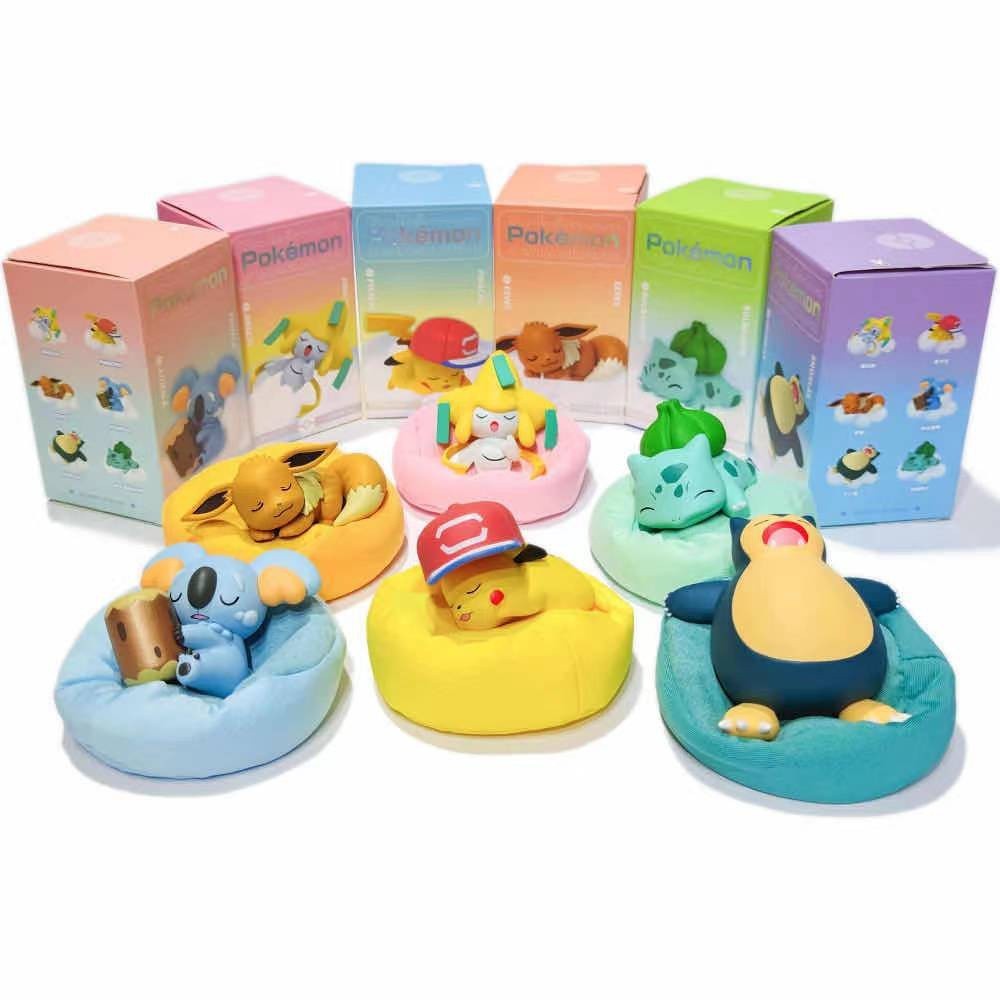 正版 Pokemon 寶可夢 睡眠系列 盲盒 皮卡丘 妙蛙種子 卡比獸 伊布 樹袋尾熊 基拉祈 神奇寶貝 公仔 slee