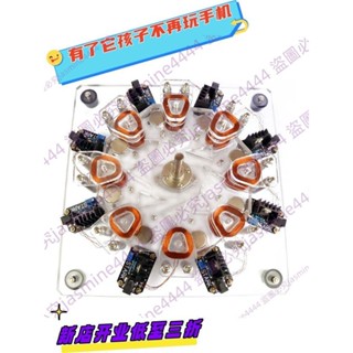 ）盤式星型發動機大功率電動機小型強磁力發電機實驗模型可送禮玩具--具臻