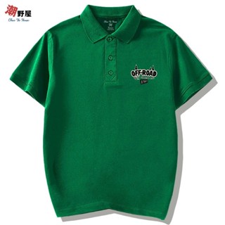 潮野屋 森林冒險越野車 POLO衫 短T 衣服 短袖上衣 歐美 潮T 可愛 潮流 街頭 創意 休閒穿搭 WPS-917
