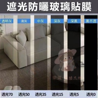 【臺灣出貨】灰色玻璃膜 隔熱玻璃貼紙 玻璃紙 靜電貼 窗戶隔熱紙 遮陽防曬隔熱膜 家用窗戶防曬隔熱貼膜 雙向透明遮光防紫