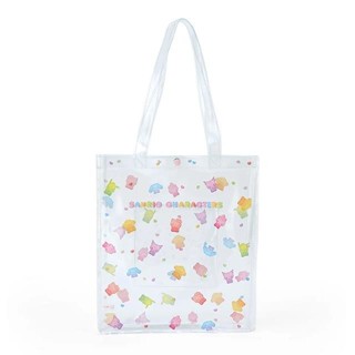 【現貨】小禮堂 【限購】Sanrio 三麗鷗大集合 透明肩背袋 (Gummies系列)