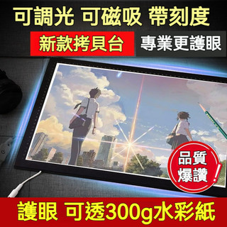 【免運】2024新款光桌/描圖臺A4 A3 A2 A1複製臺LED拷貝台臨摹臺 透光板 動漫畫工具箱 書法素描發光透寫臺