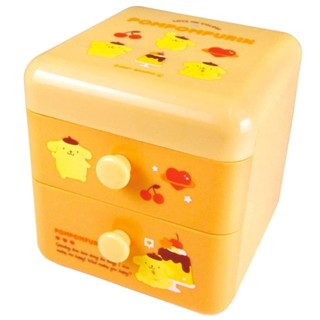 【模型君】 日本進口 布丁狗 PomPomPurin 雙層抽屜小物收納盒