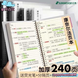 【桃園出貨】A4/B5筆記本記憶本 康奈爾活頁筆記本記憶本 網格/橫線加厚 高效記憶學生推薦 活頁筆記本子 橫線網00