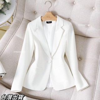 毛毛 免運 女西裝外套新款小西裝女春夏季薄外套韓版休閒緊身一粒扣高級感西裝上衣