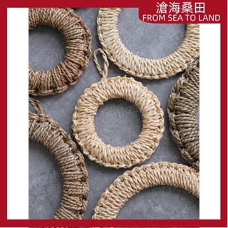 【臺灣出貨】 日式手工草編餐墊廚房防燙隔熱鍋墊杯墊碗墊水草編織墊129