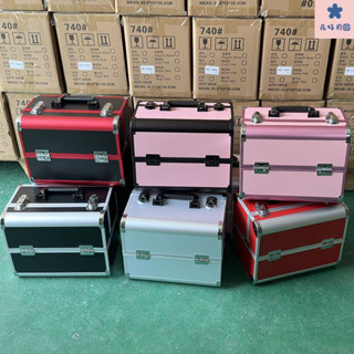 美甲收納箱 化妝收納盒 工具箱 美甲工具 收納箱 急救箱 美甲用品 手提收納箱 翻蓋收納箱化妝箱美容美甲專用ins外出專