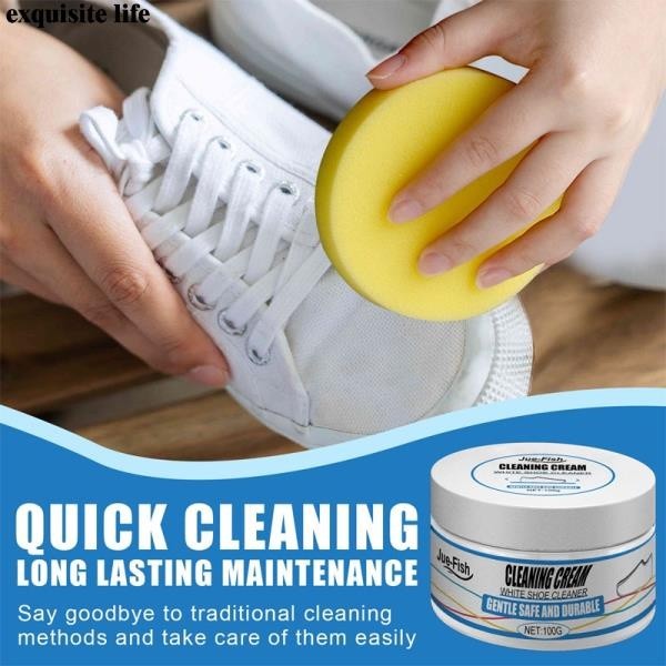 White Shoes Cleaning Care Shoe Cleaning Cream Stain Whitener