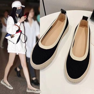 【Poetry】王妃鞋 漁夫鞋 漁夫鞋女 小香風鞋 王妃衕款飛織漁夫鞋 增高鬆糕單鞋女 針織編織平底鞋 小香風樂福鞋