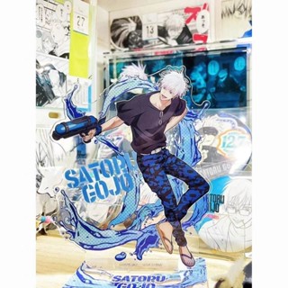新品🔔新款五條悟10cm立牌水槍造型亞剋力桌麵人形應援裝飾擺件卡通動漫