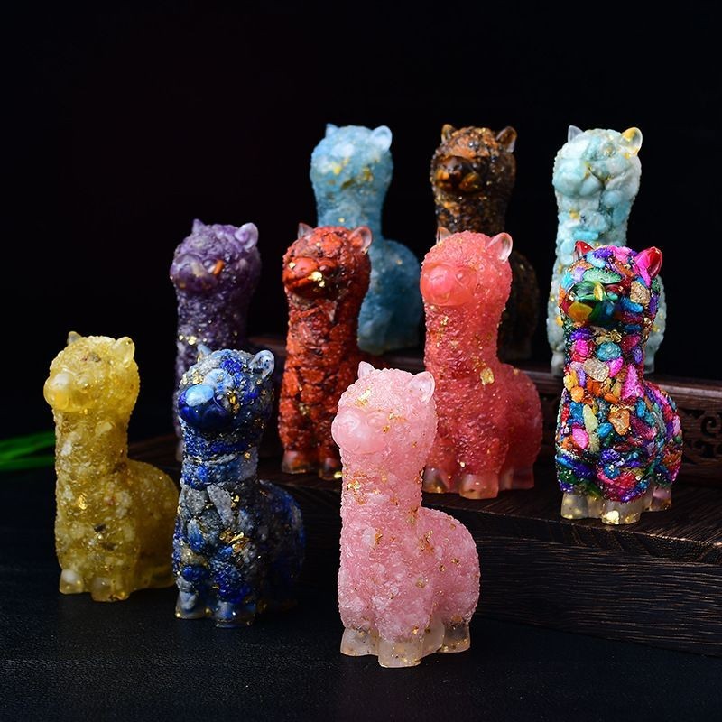 天然水晶 水晶原礦 擴香石 水晶擴香 水晶 粉水晶 紫水晶 水晶擺件 開運擺件 水晶發財樹 天然白紫黃水晶碎石羊駝擺件節