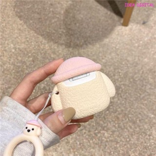 耳機殼保護套.泰迪狗狗蘋果AirPods1/23代無線蘋果藍牙耳機矽膠i11/i12保護套潮