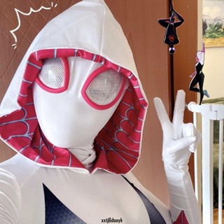 cos服飾 格溫女蜘蛛俠緊身衣平行宇宙衣服cosplay萬聖節兒童成人漫展服裝 角色扮演服 真實還原
