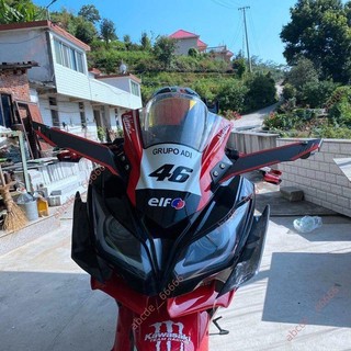 廠商今日熱賣#川崎小忍者川崎 Ninja 250 300反光鏡定風翼改裝 進風翼 鯊魚鰭鳥嘴 定風翼 機車改裝 機車零件