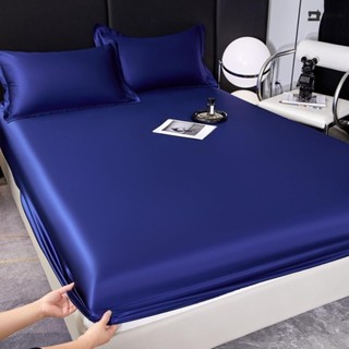 🚛臺灣發出🚛素色冰絲涼感床包9款可選 冰絲床單 涼感床罩 床墊保護套 清涼舒適 有鬆緊帶 單人/雙人/加大/特大 枕