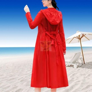 【靜悅坊】外套防曬衣女夏新款超仙時尚過膝長款全身防曬外套韓版冰絲透氣外套輕薄外套女薄風衣外套罩衫外套空調衫