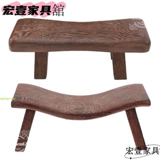 🔥限時低價🔥雞翅木頸椎枕,便攜式彎曲的木製睡枕,背部靠墊弧形頸部支撐骨科桑拿枕旅行YQA