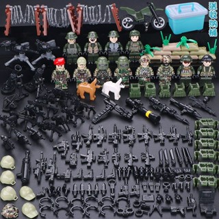 優選正品進口積木相容樂高lego相容樂高積木拼裝軍事特種兵警察人仔吃雞小人兒童男孩子益智玩具